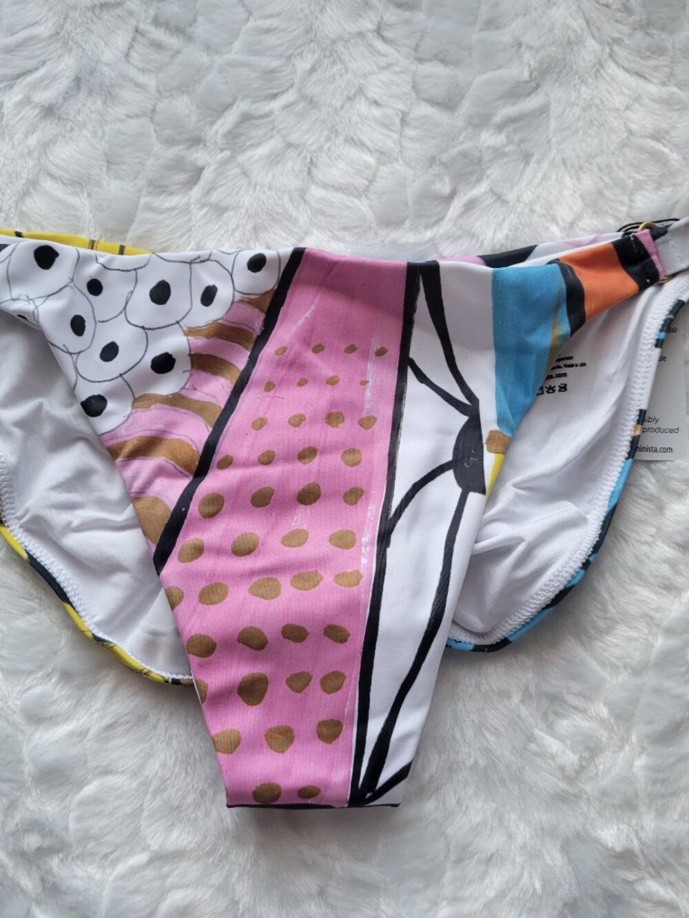 Swiminista Blue Bikini Bottom Women's Large Swim Sydney  x James Henry Peter NWT